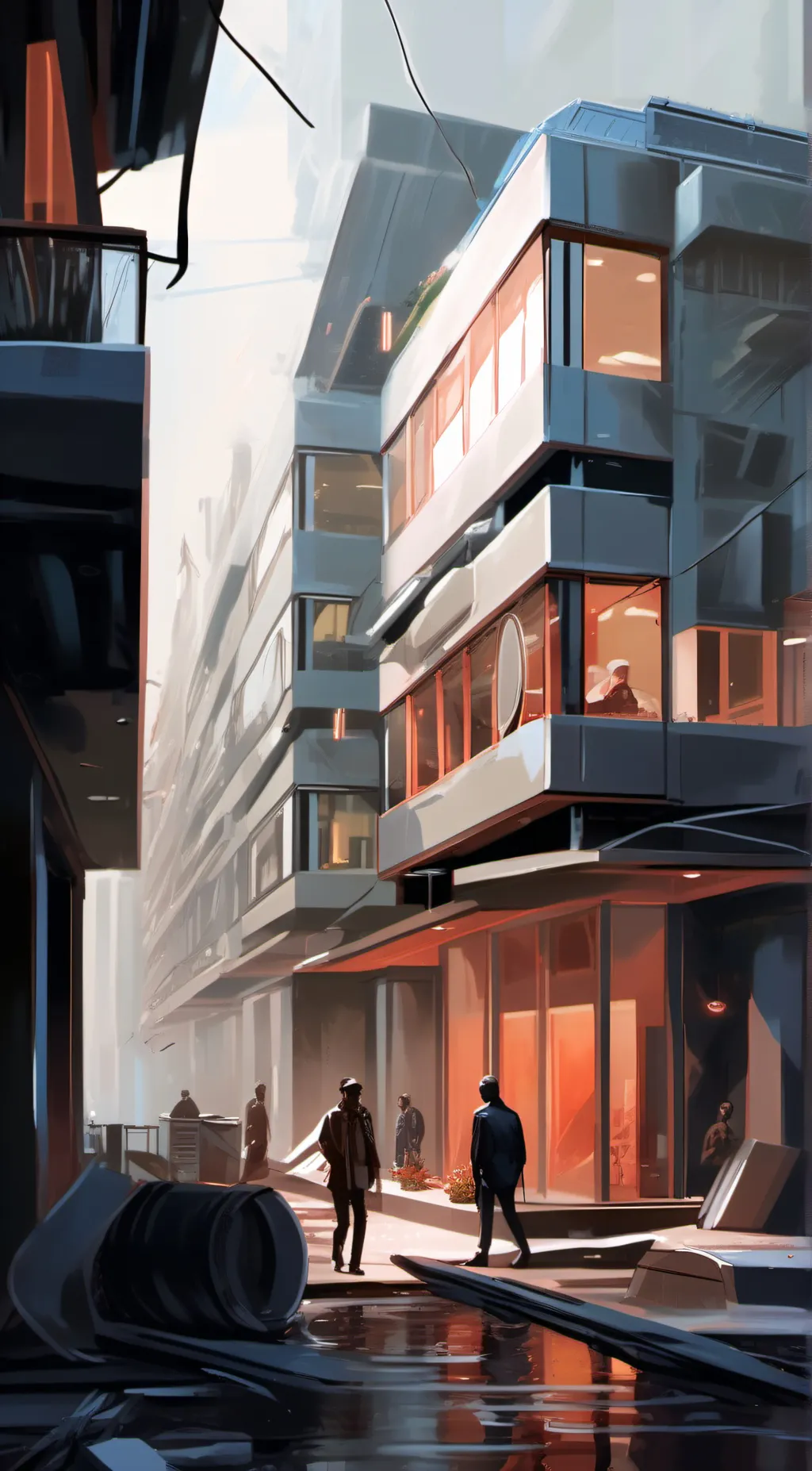 ai character: (Camera base) background