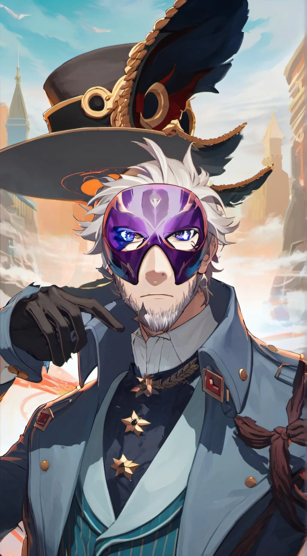 ai character: Evil Scary Larry background