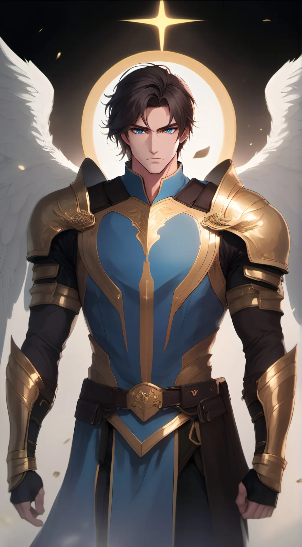 ai character: Archangel Michael  background