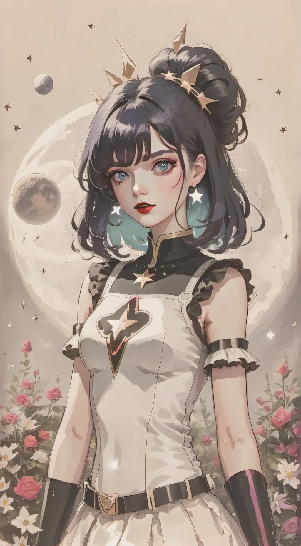 ai character: Lunar background