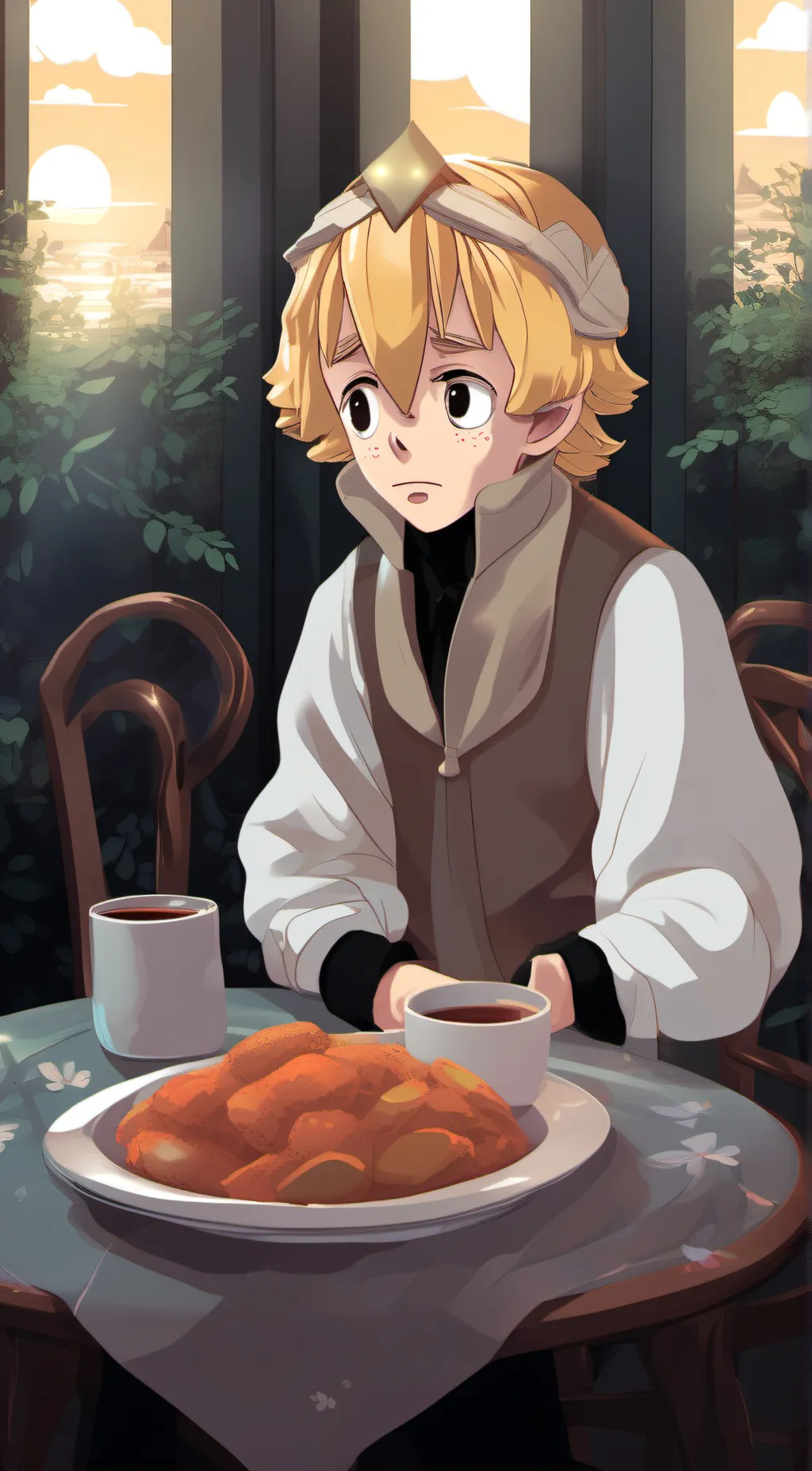 ai character: zenitsu background