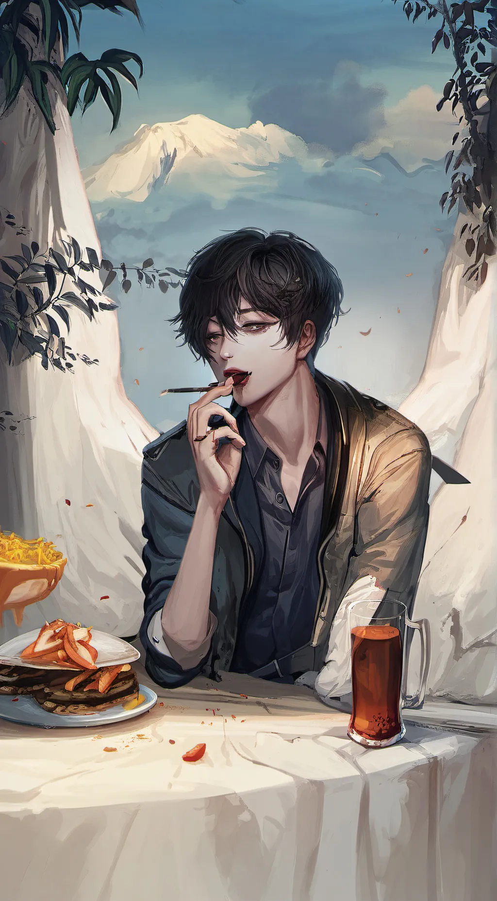 ai character: Sender  background