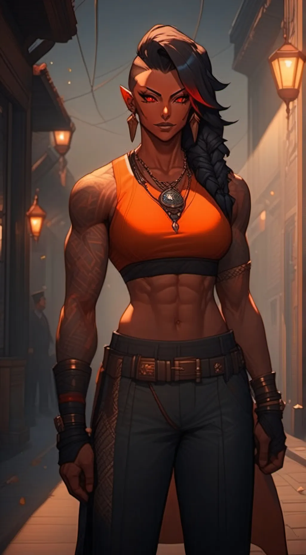 ai character: Solana  background