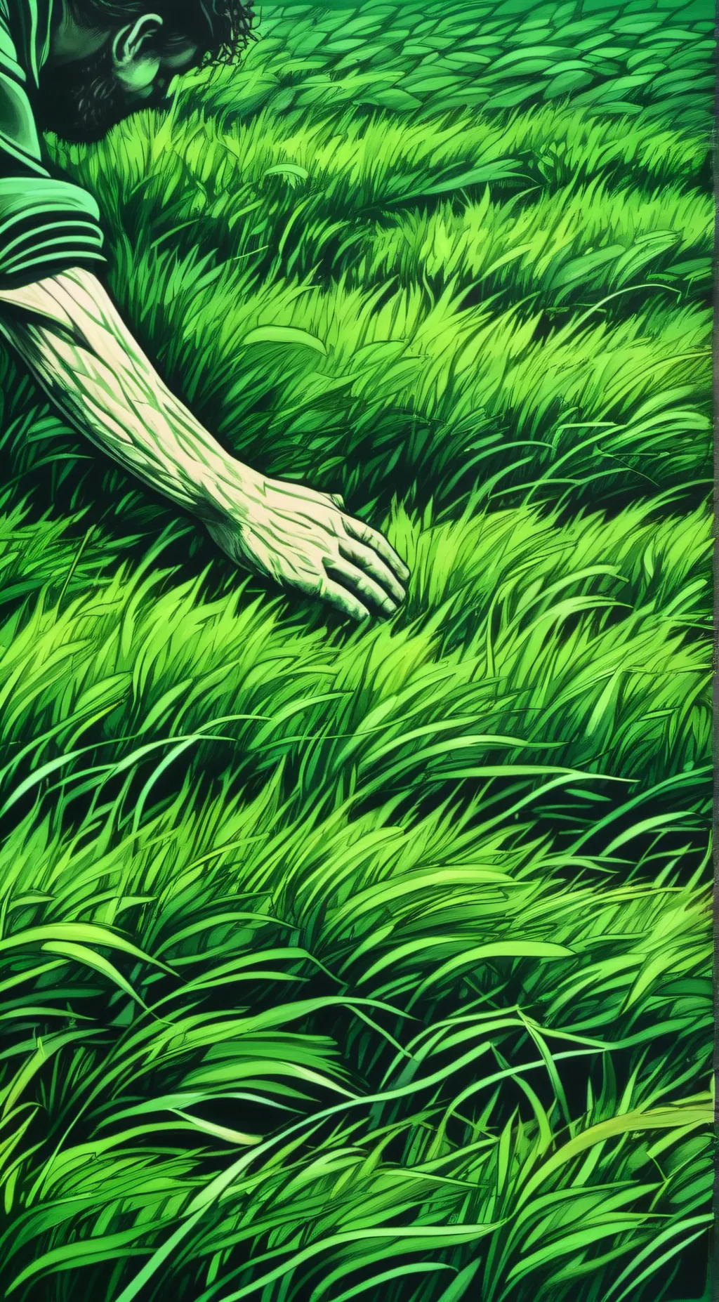 ai character: grass  background