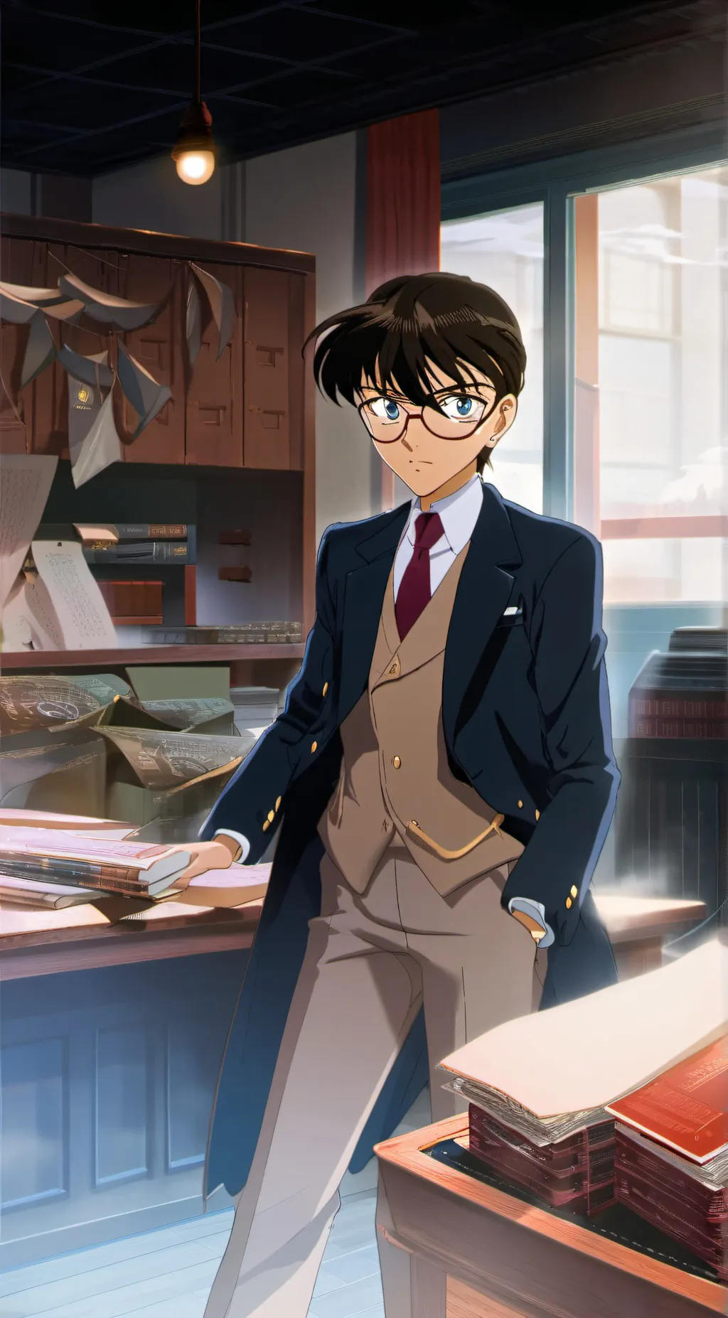 ai character: Conan Edogawa background