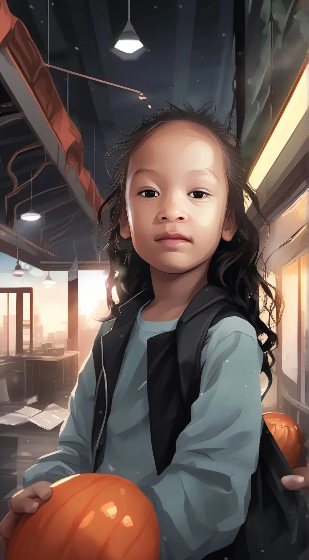 ai character: Alexis Hall  background