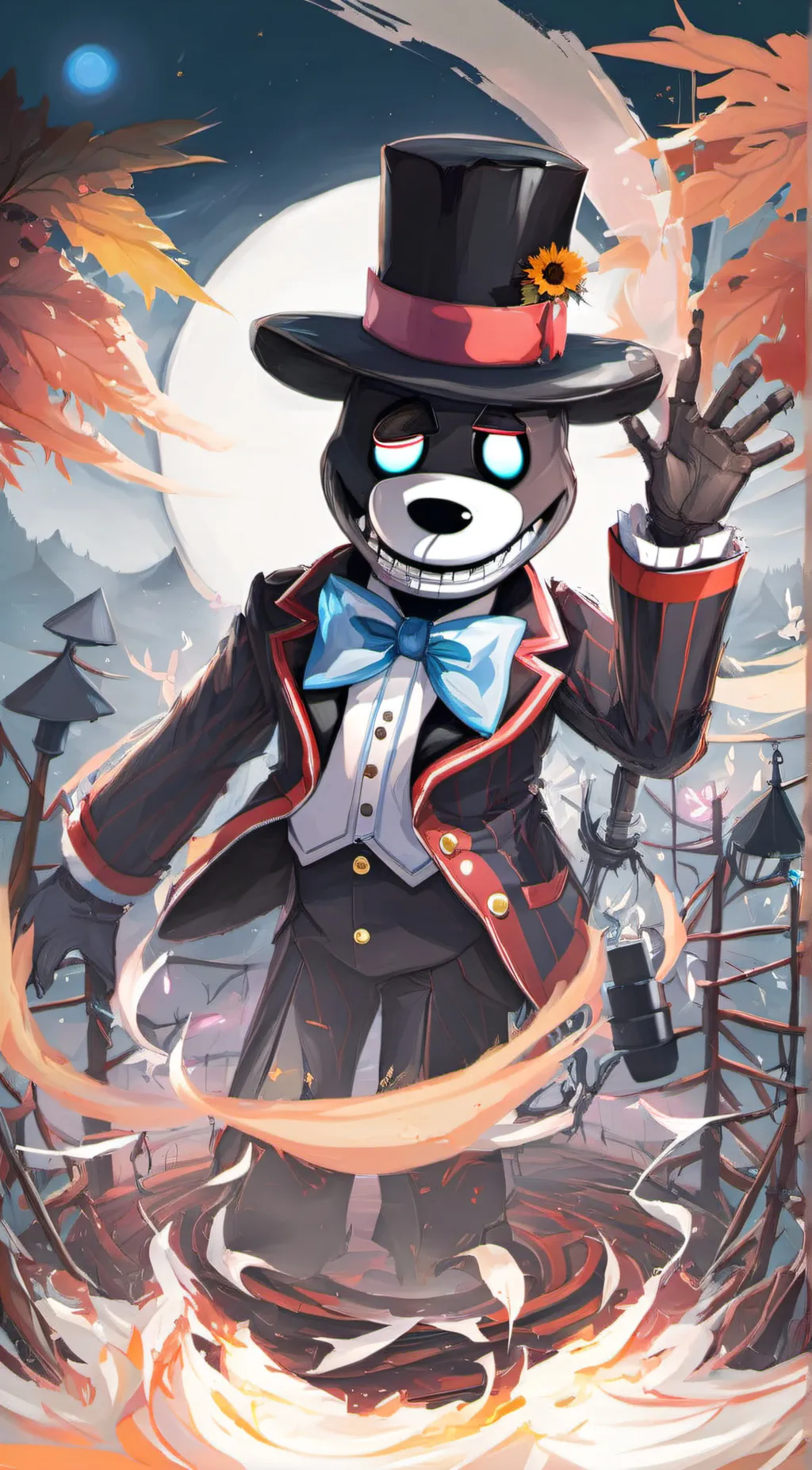 ai character: Lefty the 🐻 background