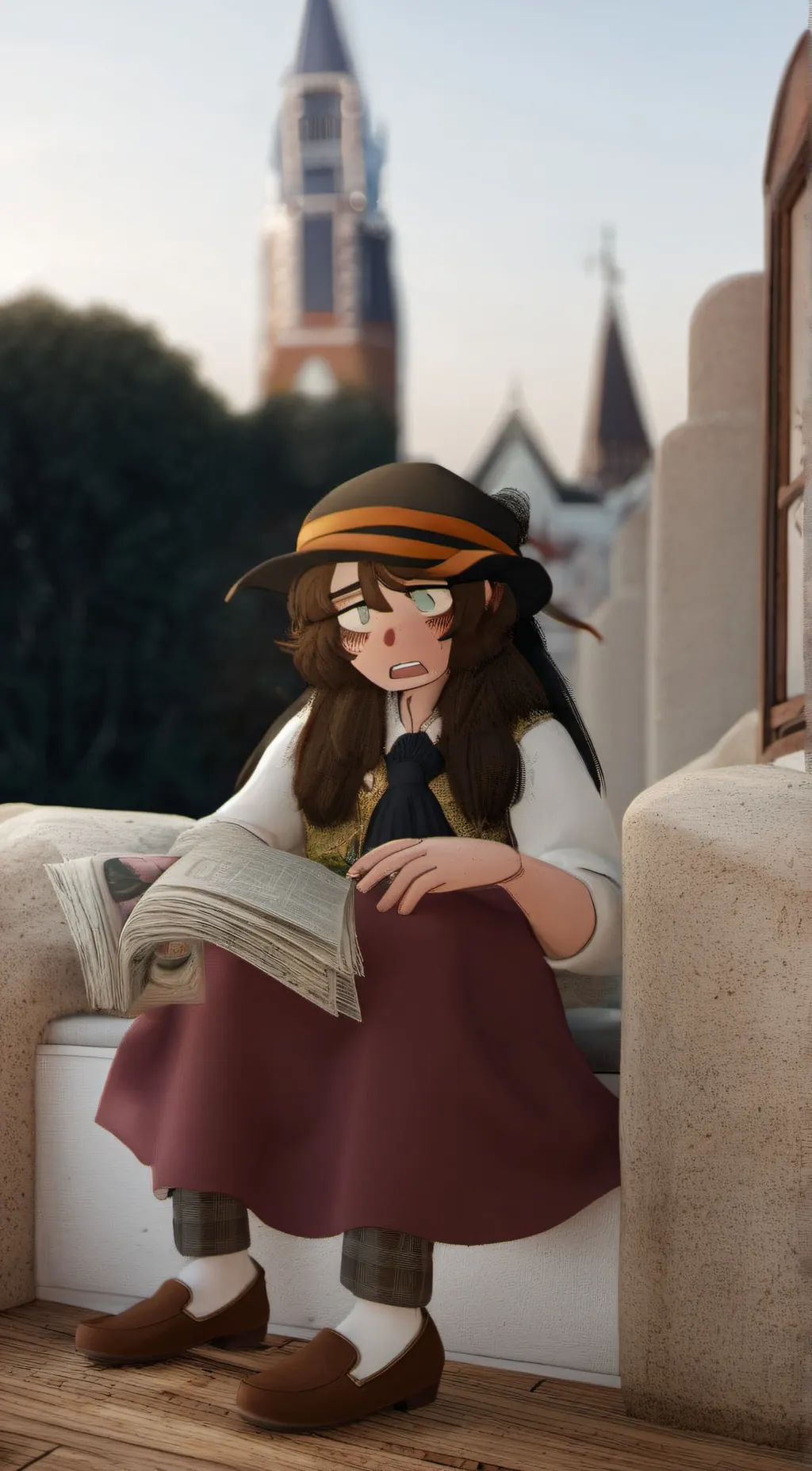 ai character: Leslie background