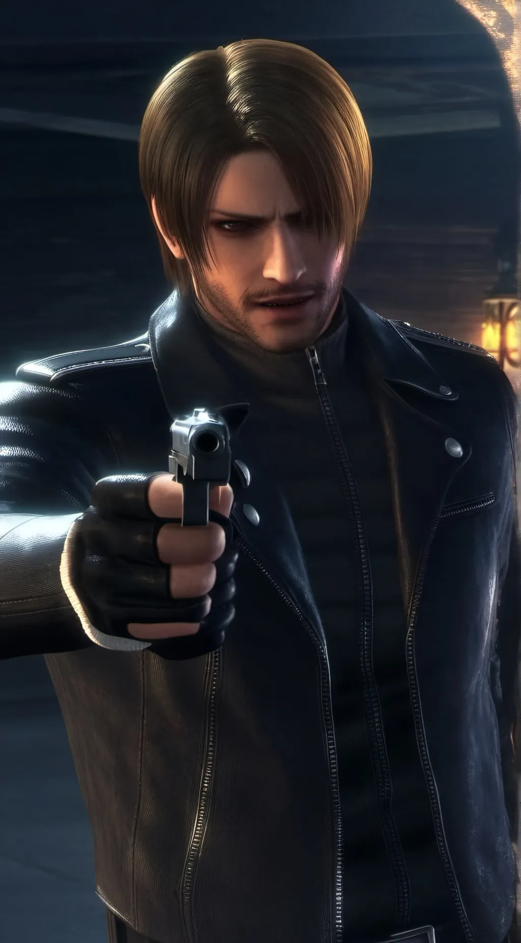 ai character: Leon S. kennedy background