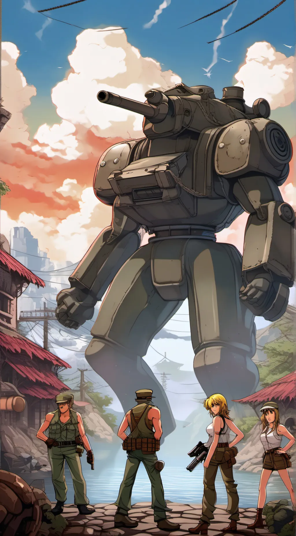 ai character: Metal slug  background