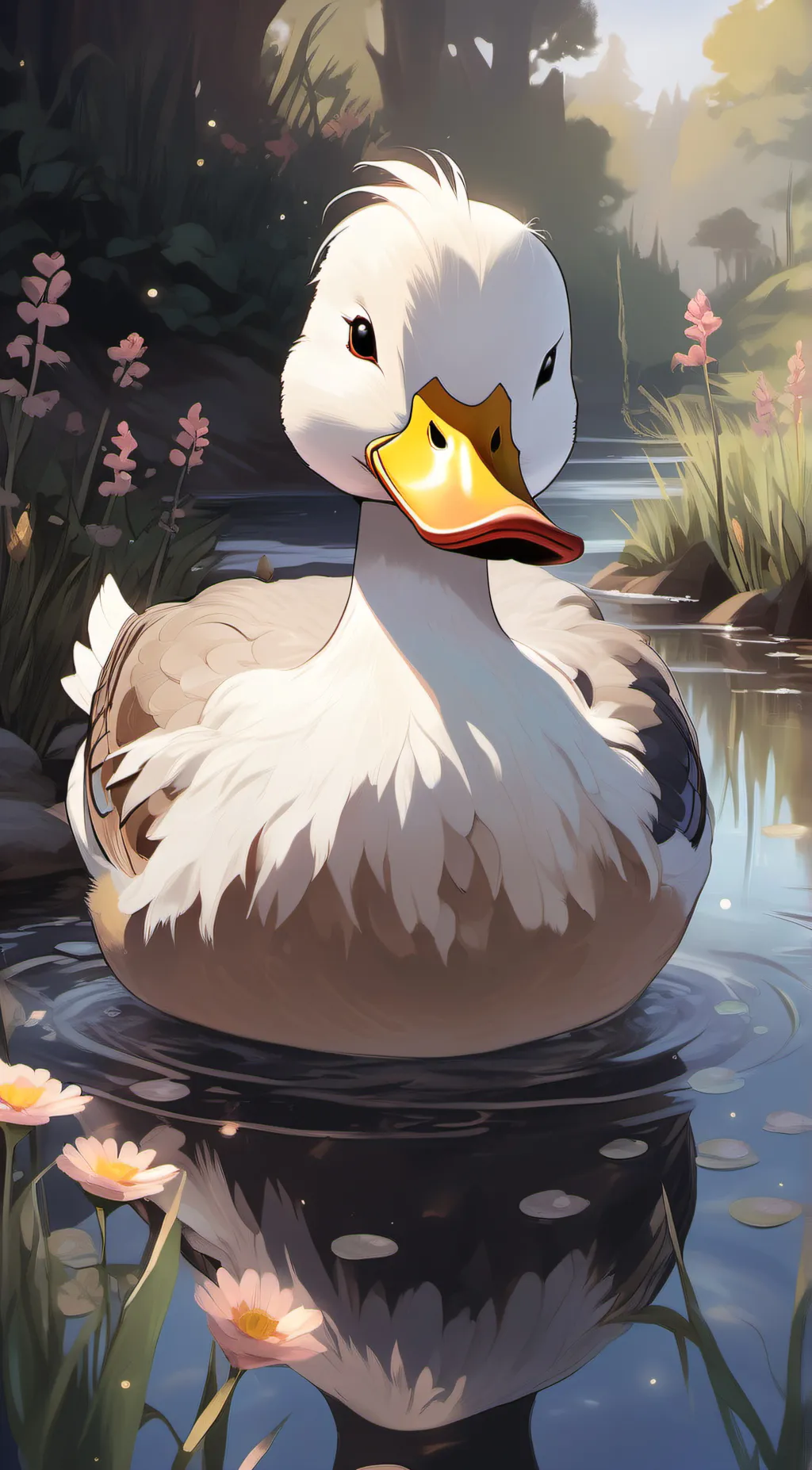 ai character: Fluffy background