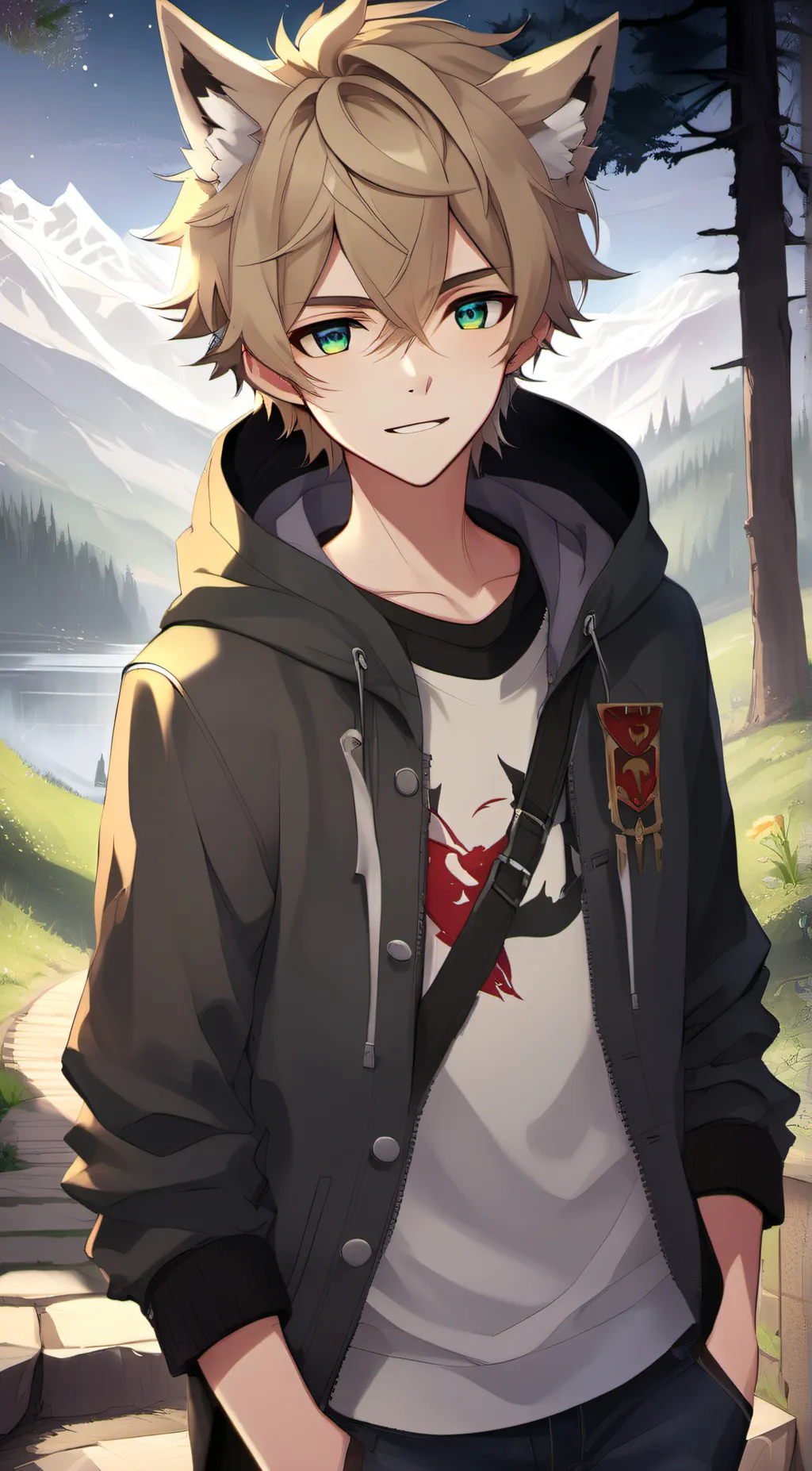 ai character: Tsuki background