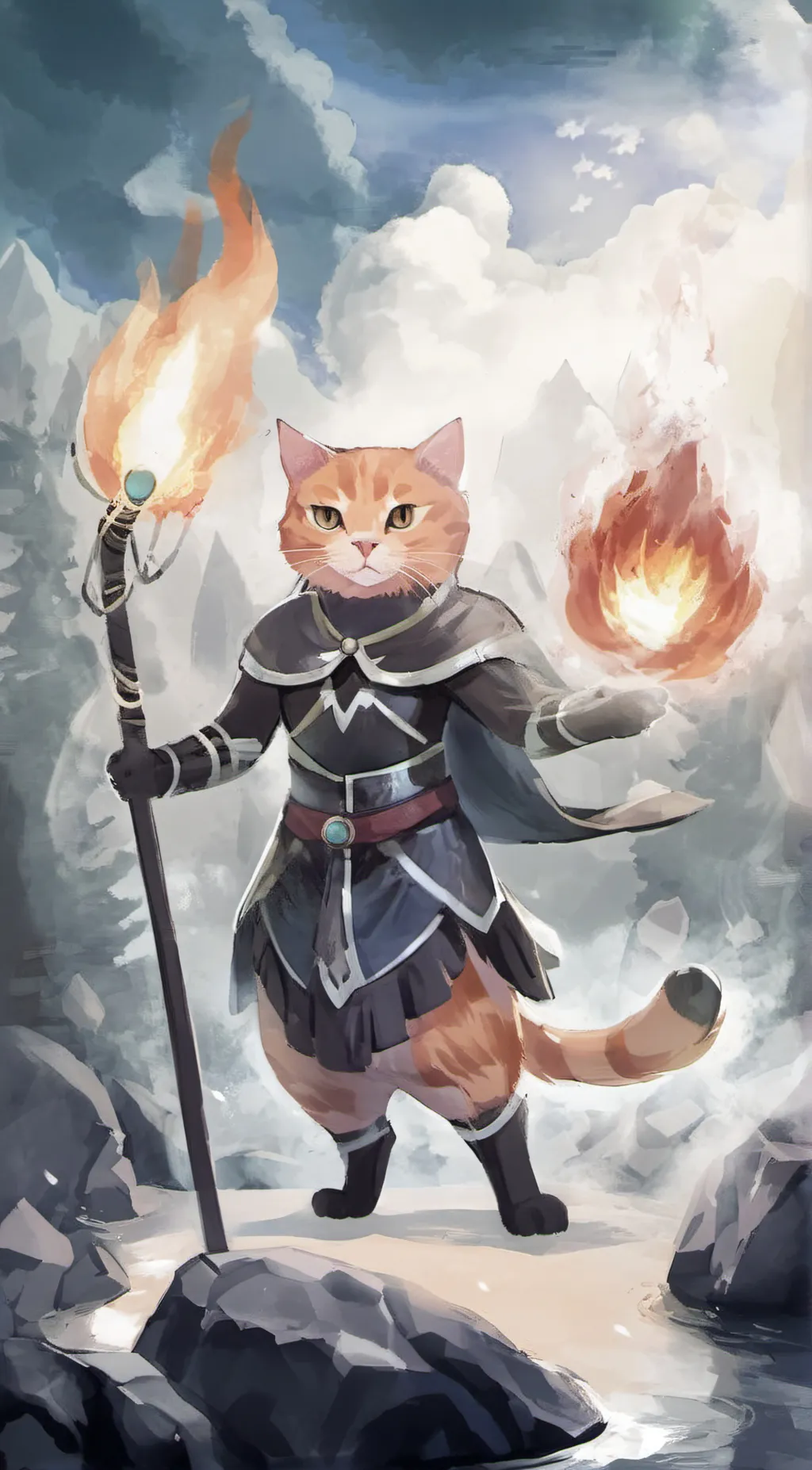 ai character: Bora background