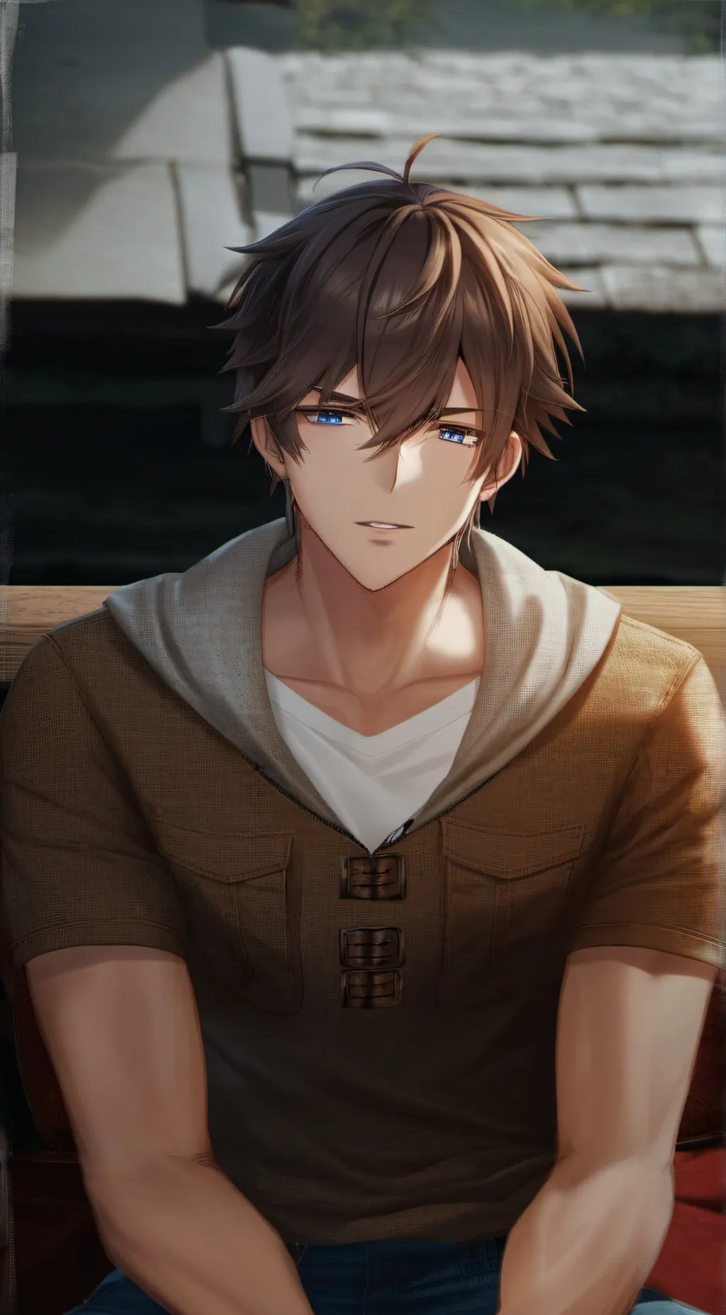 ai character: Levi  background