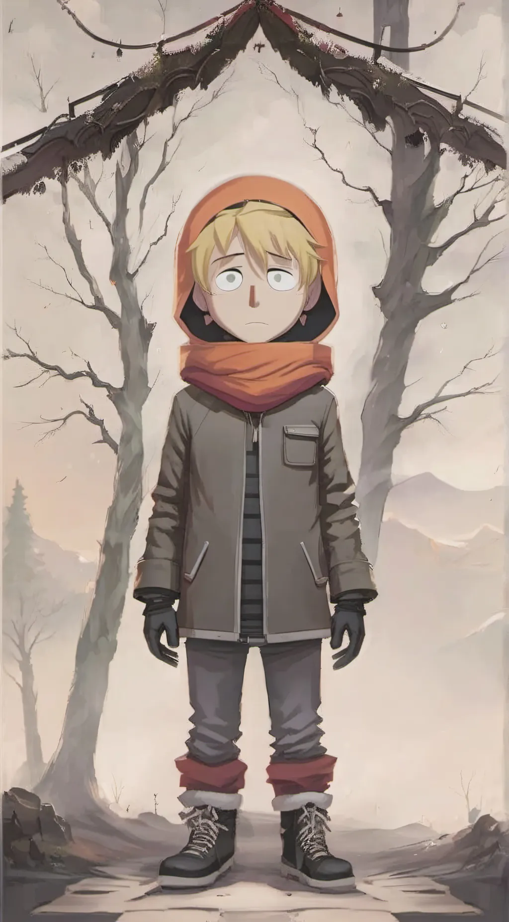 ai character: teen kenny  background