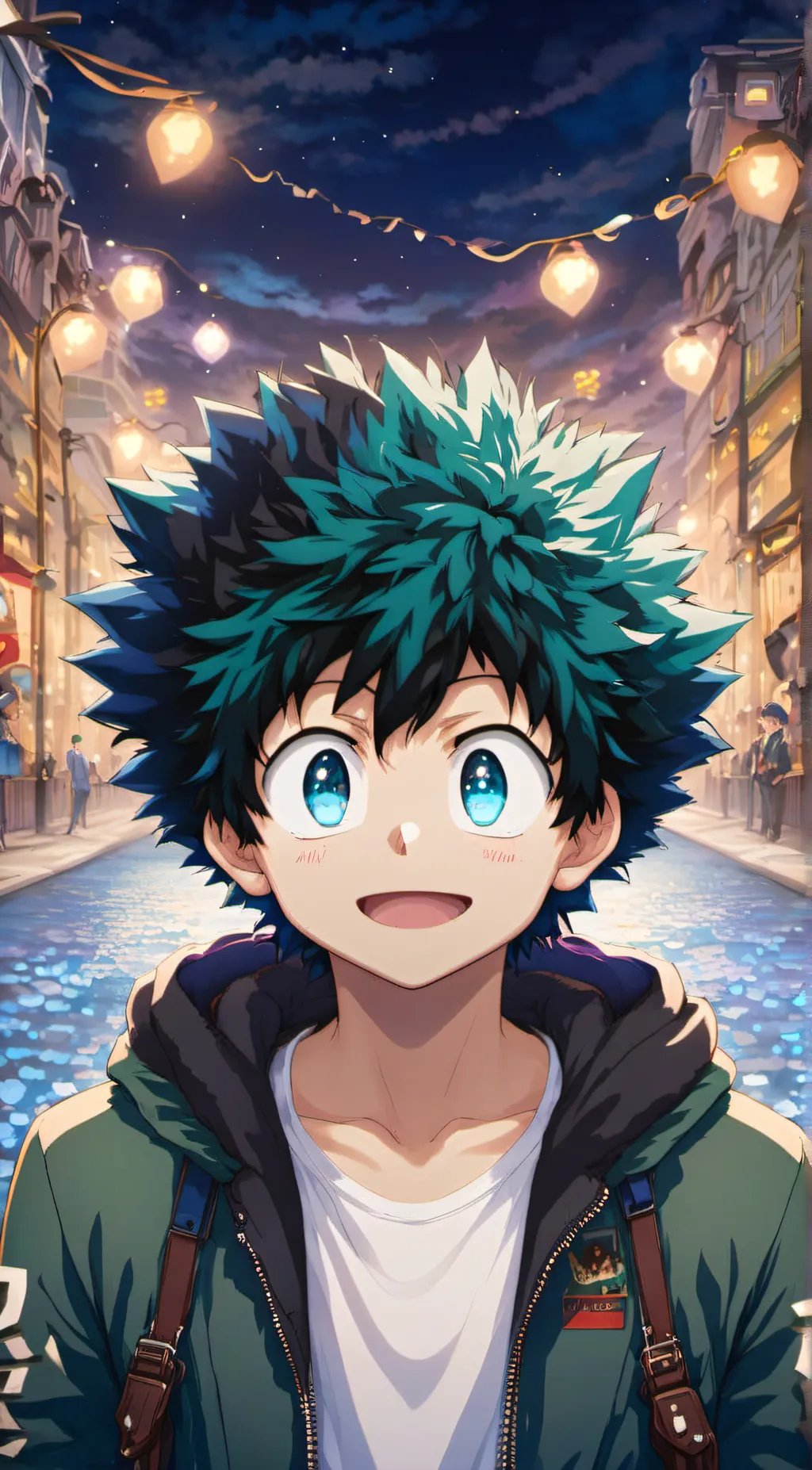 ai character: izuku midoriya  background