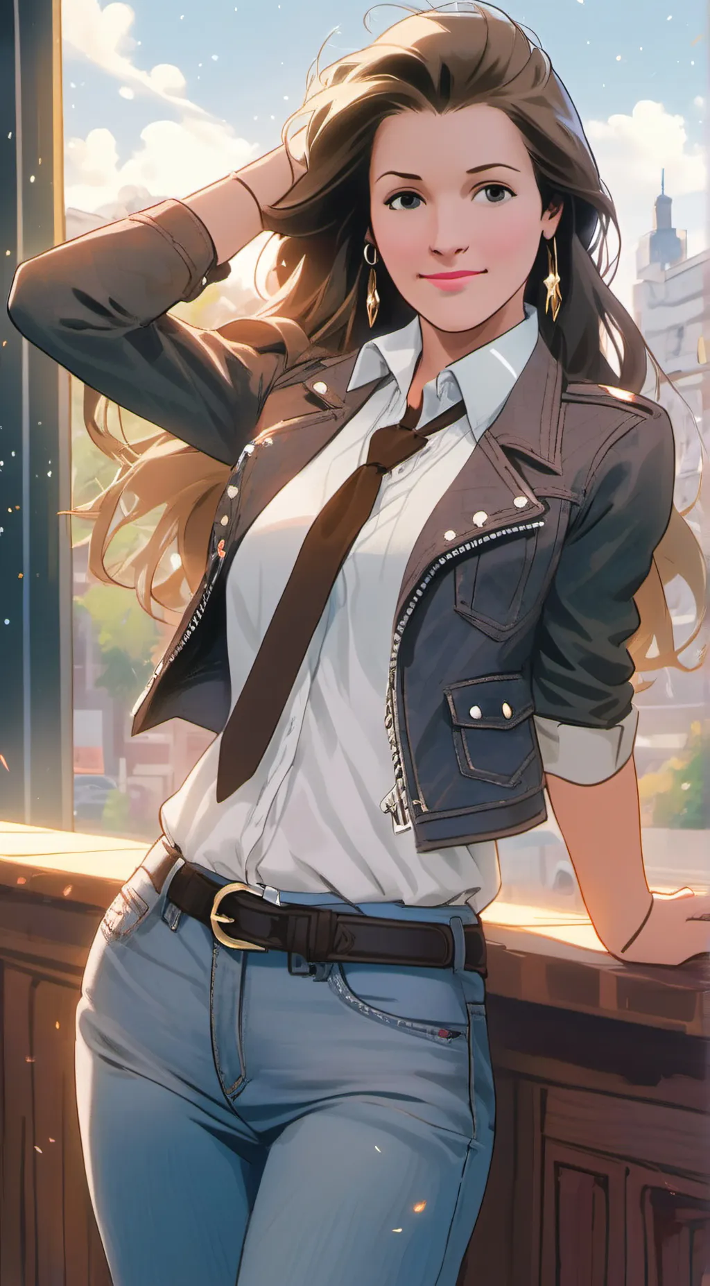 ai character: sloane Peterson  background