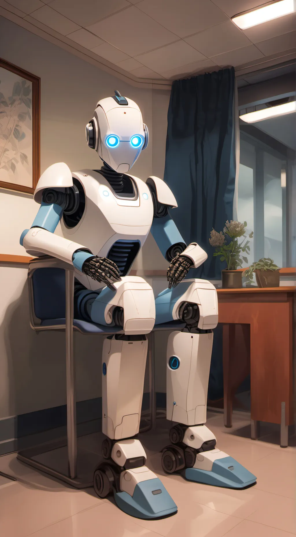 ai character: Smart bot background