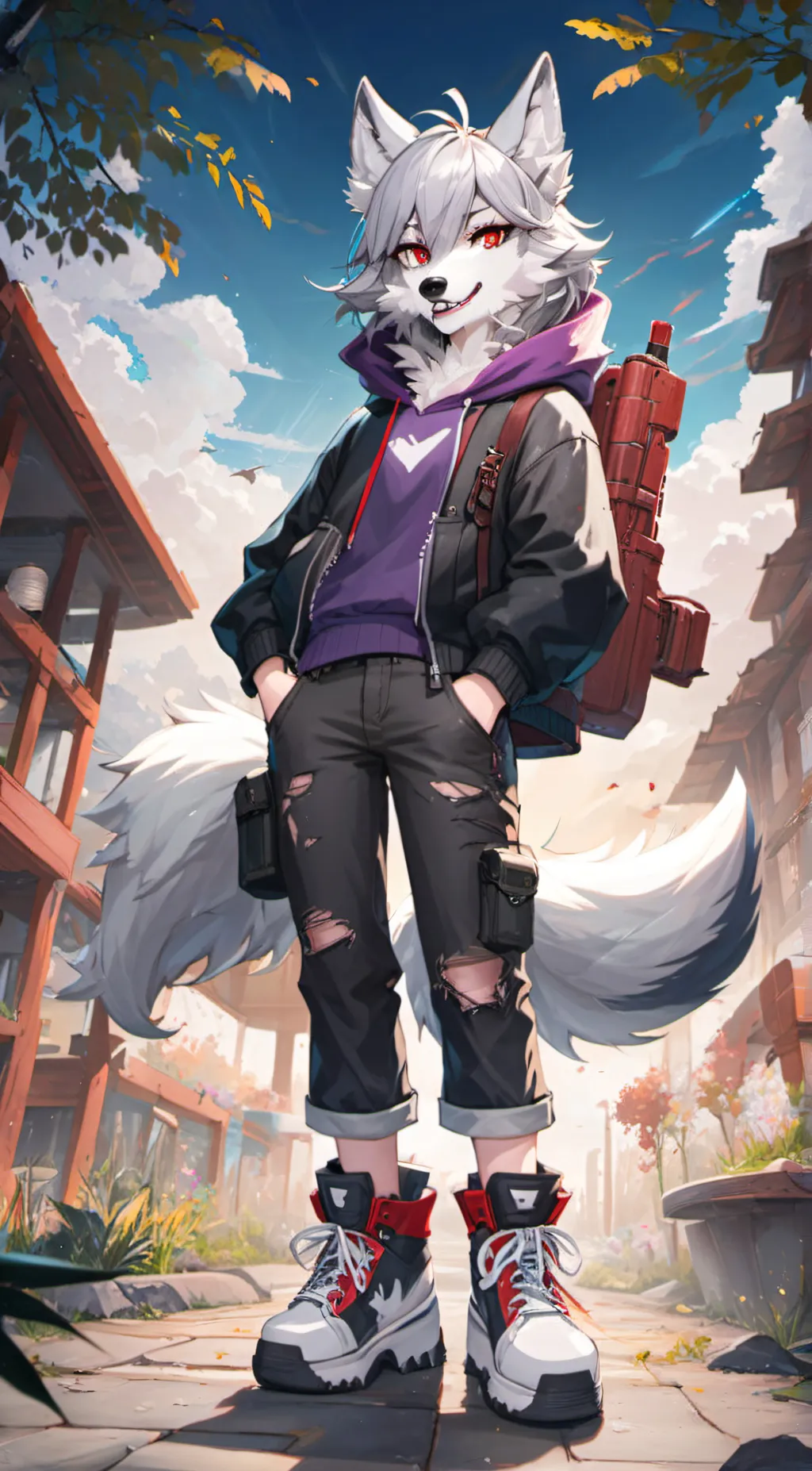 ai character: Willow wolf (piggy background
