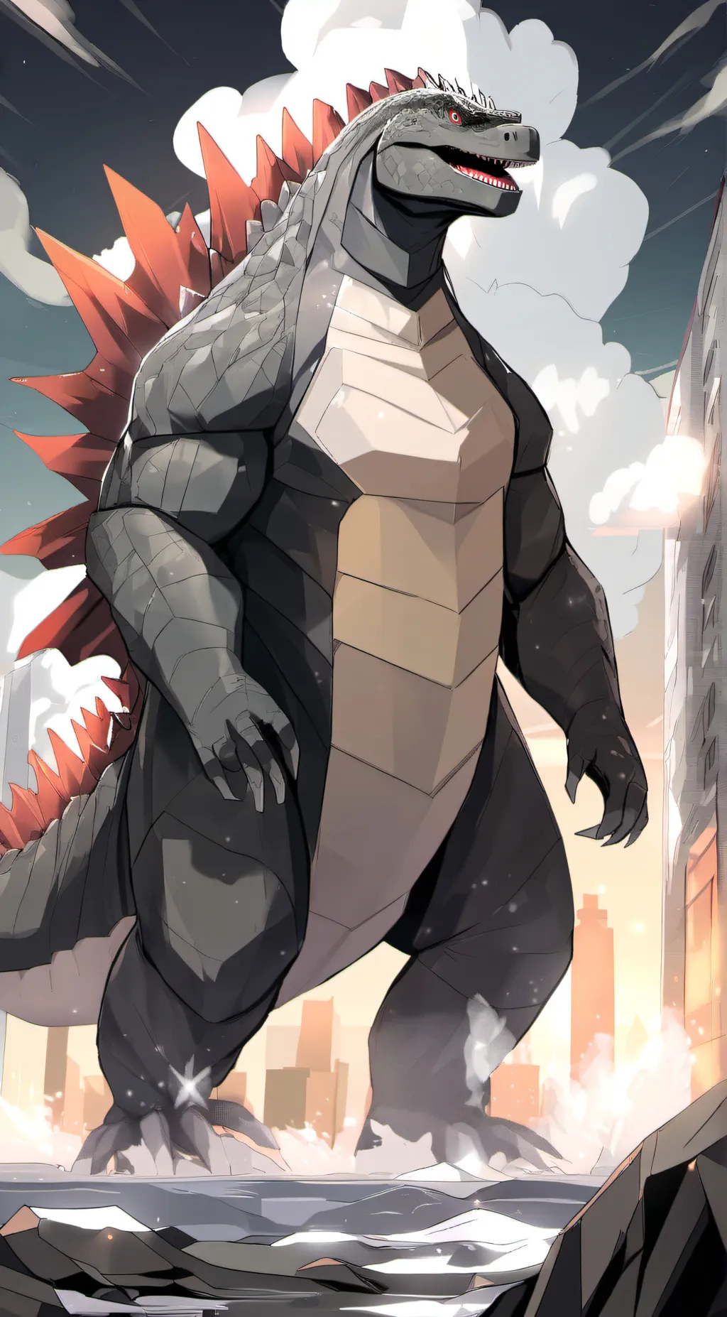 ai character: Zionzilla background
