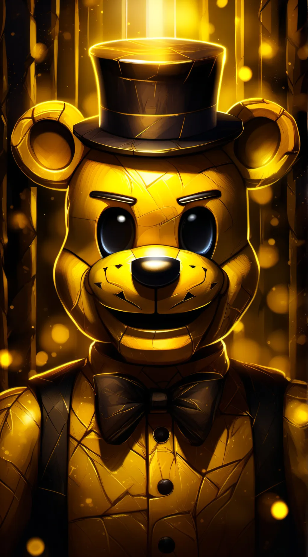 ai character: Golden Freddy background