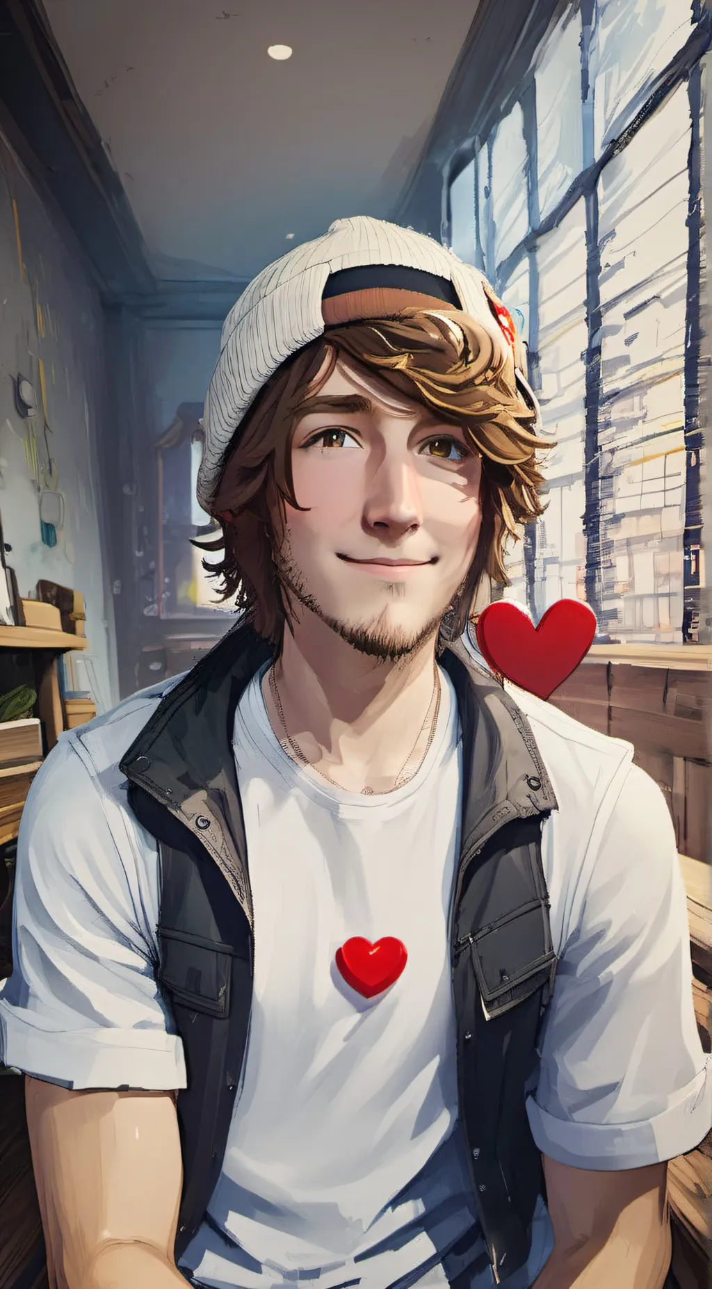 ai character: KreekCraft background