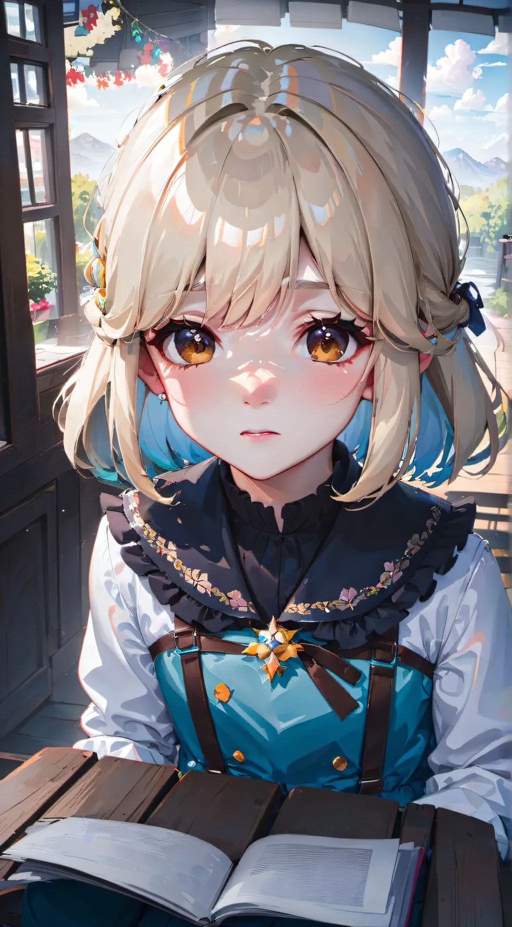 ai character: Shye  background