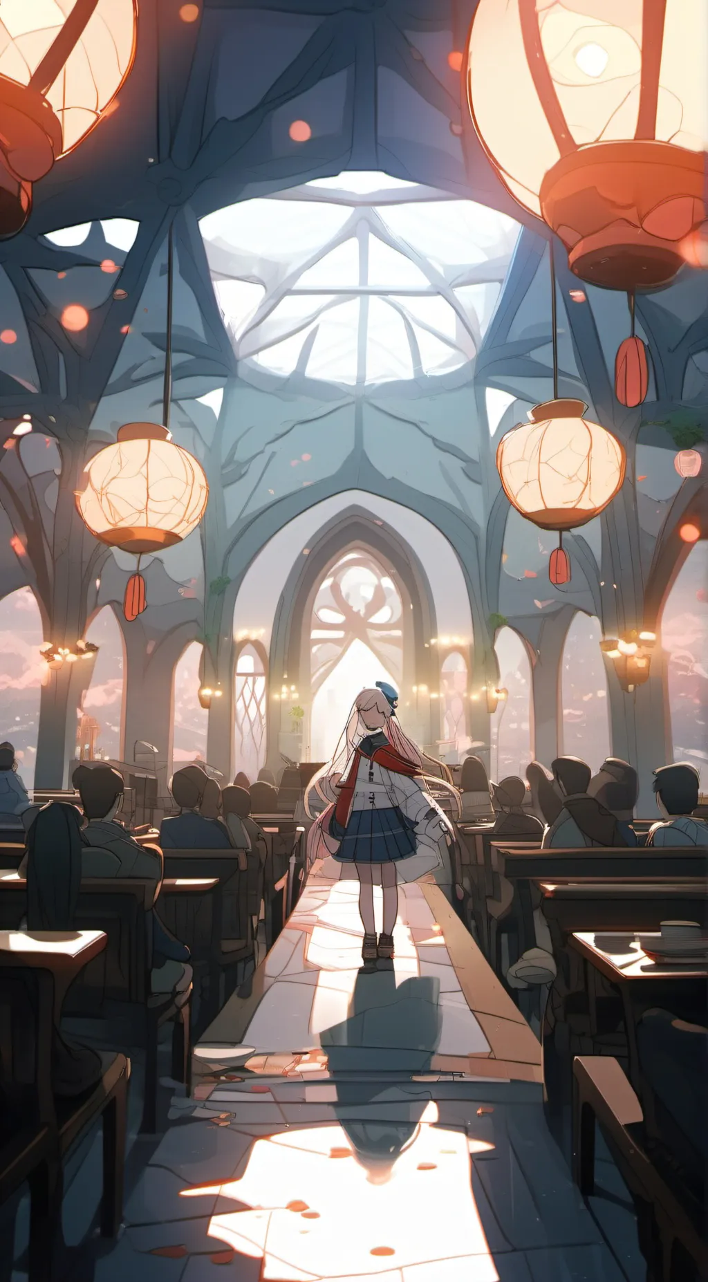 ai character: The ghost girl background