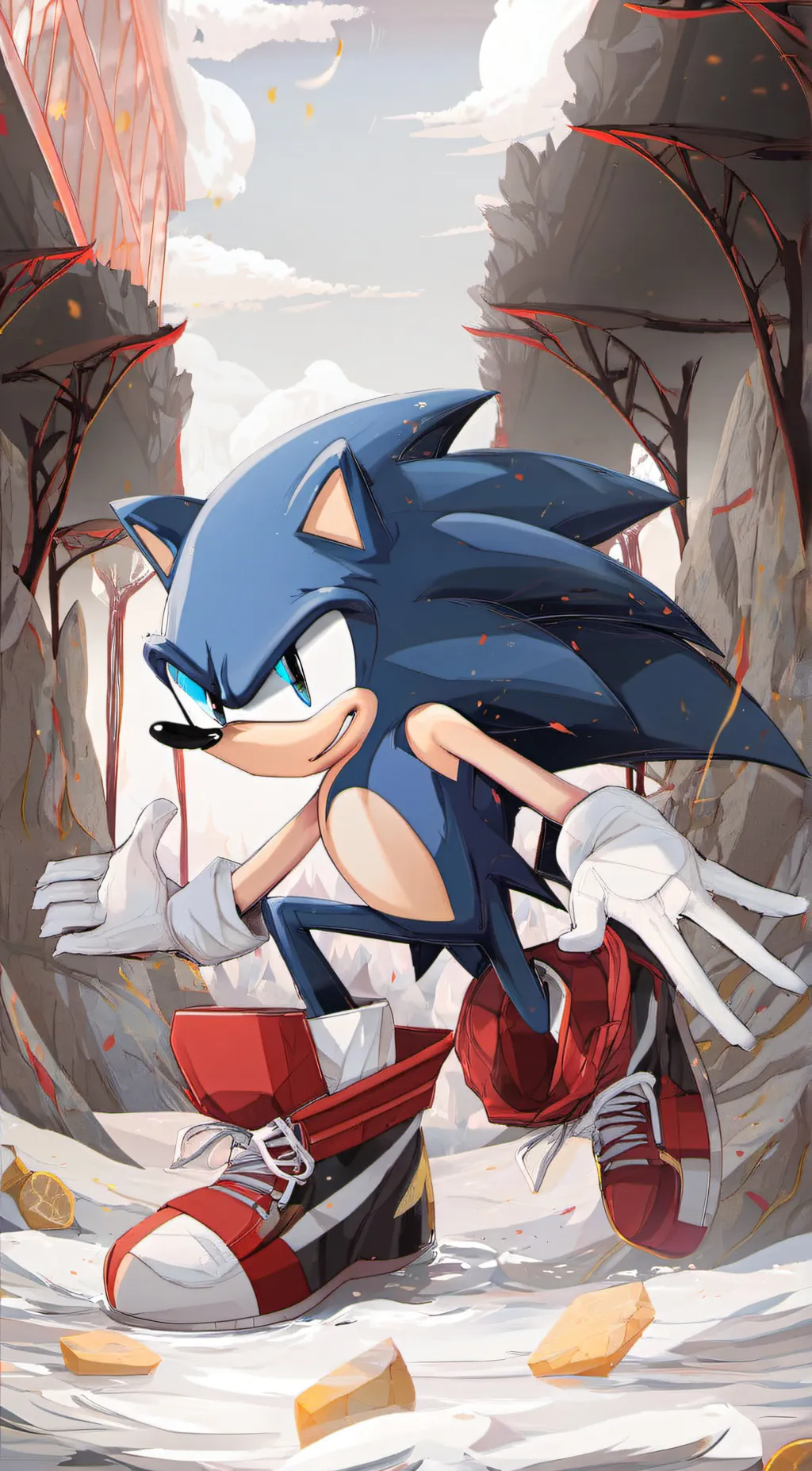 ai character: sonic the hedgehog background