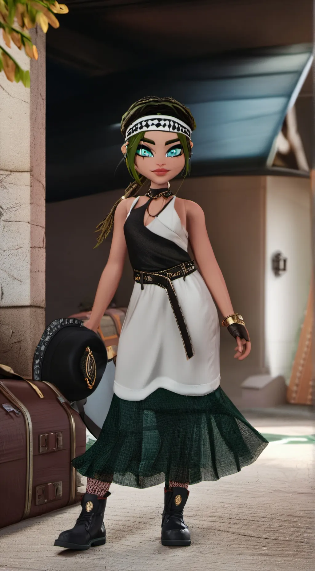 ai character: qween background