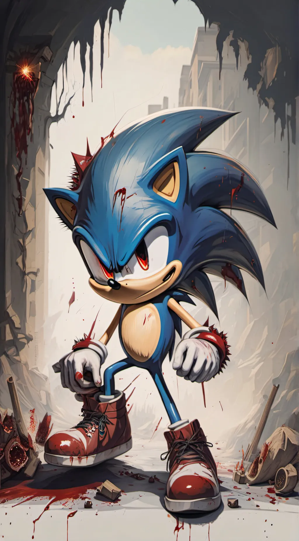 ai character: Sonic.exe background
