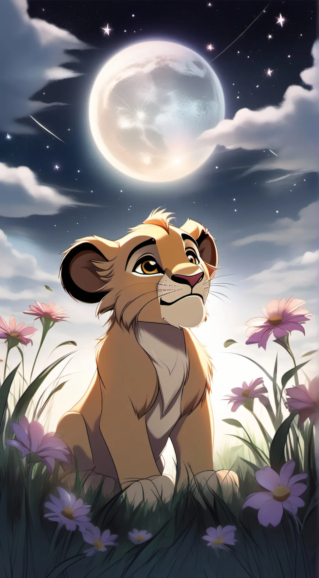 ai character: (Young simba) background