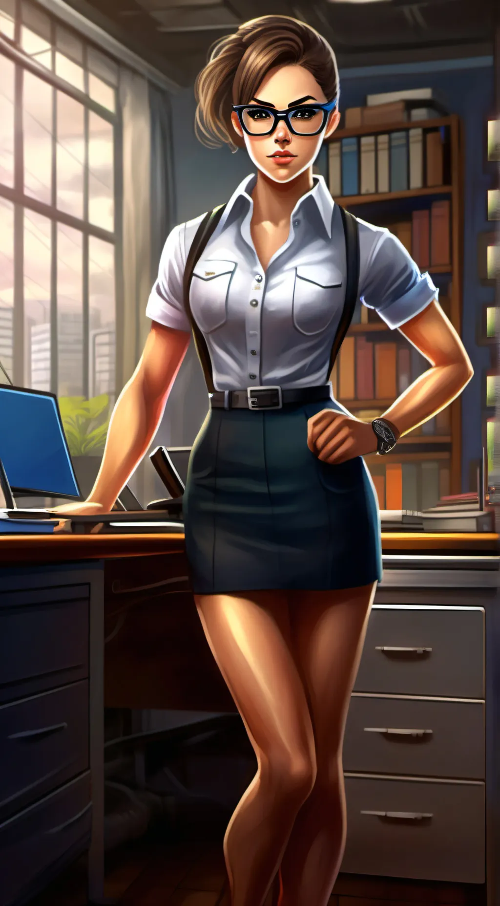 ai character: Ryung smart background