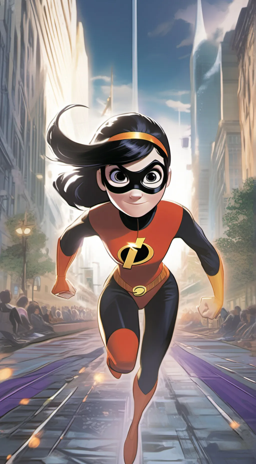 ai character: Violet parr background