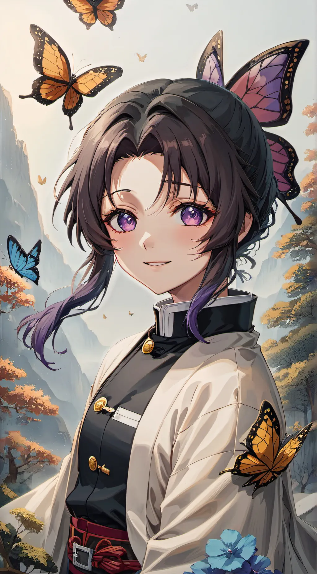 ai character: Shinobu  background