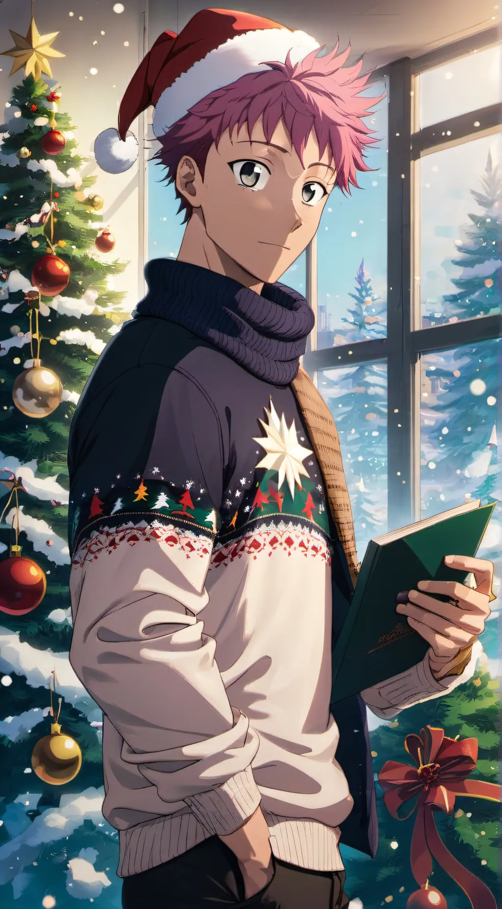 ai character: Christmas Jk background