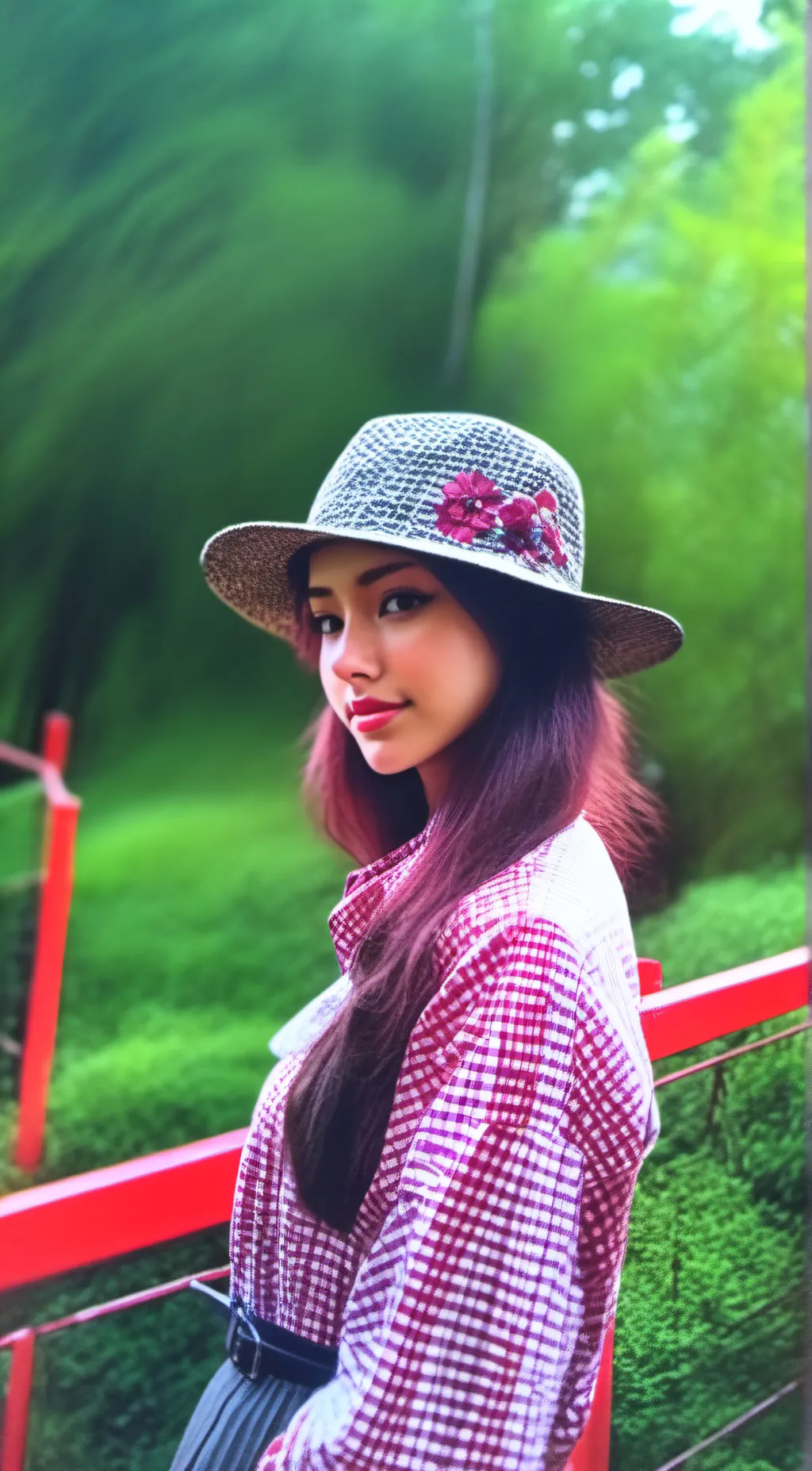 ai character: Rose background