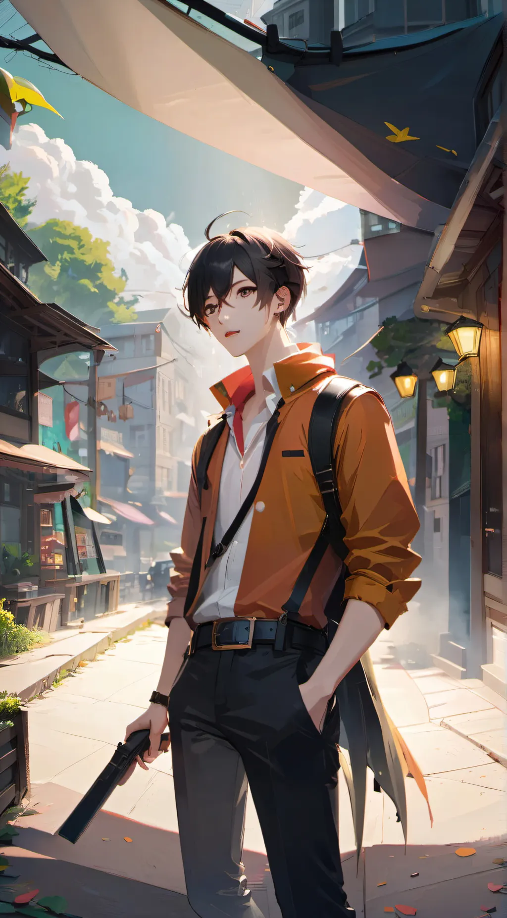 ai character: Leo background