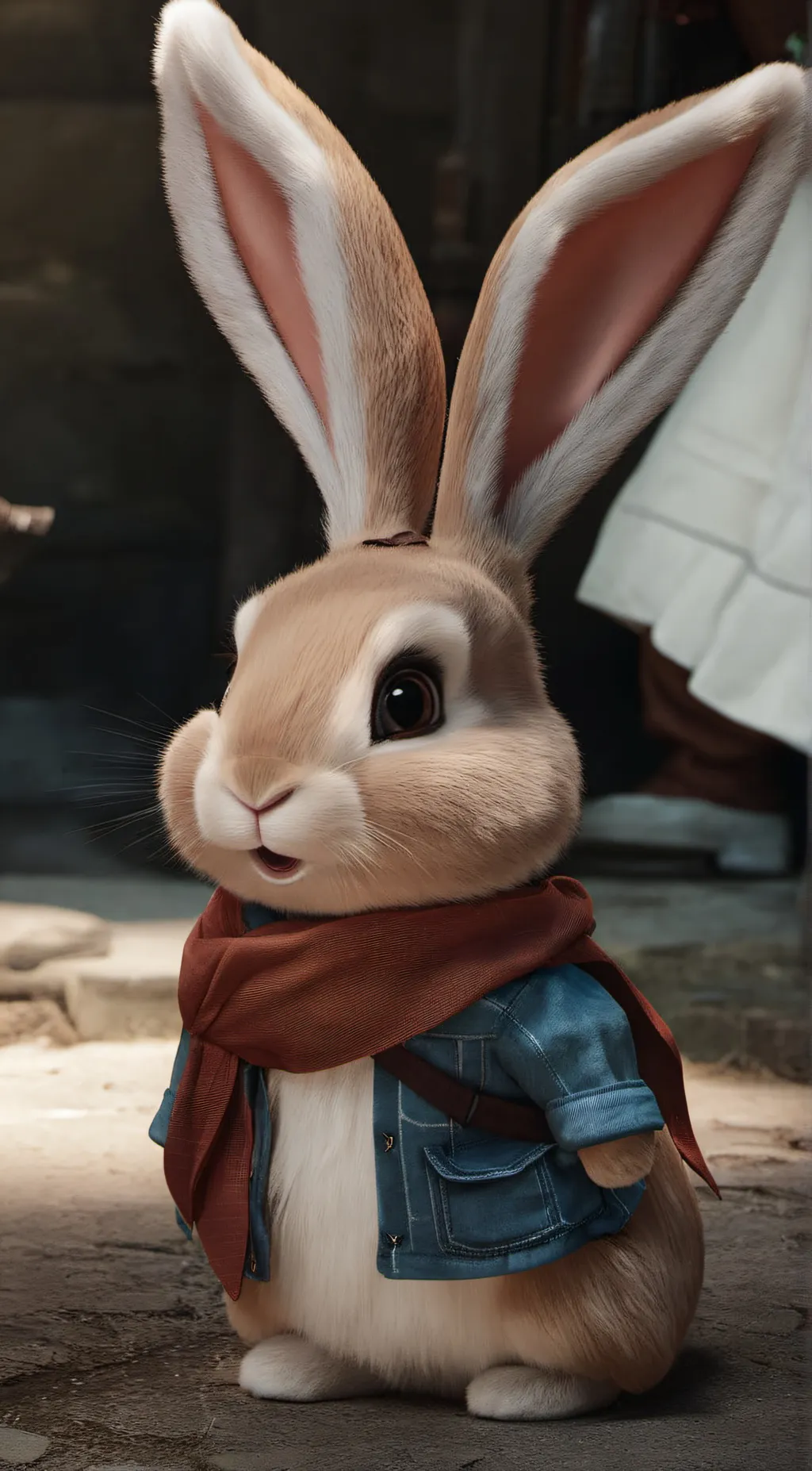 ai character: bunny background