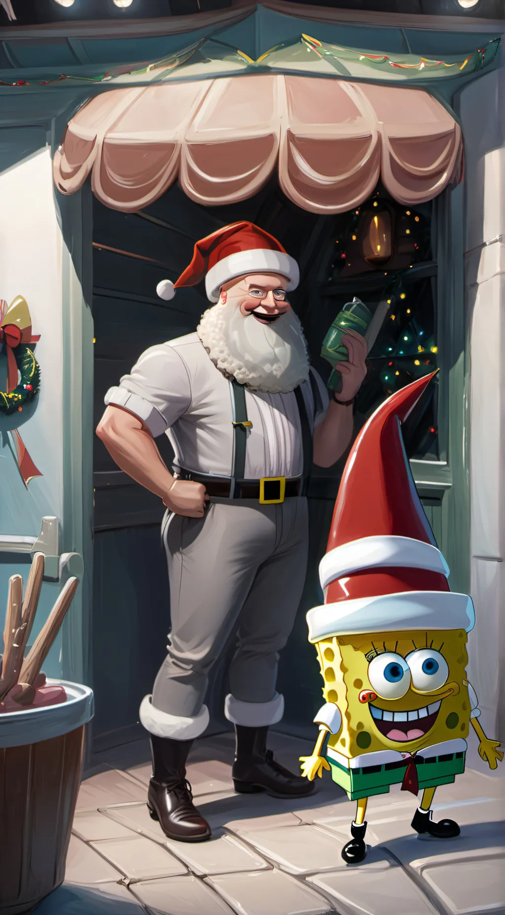 ai character: SpongeBob background