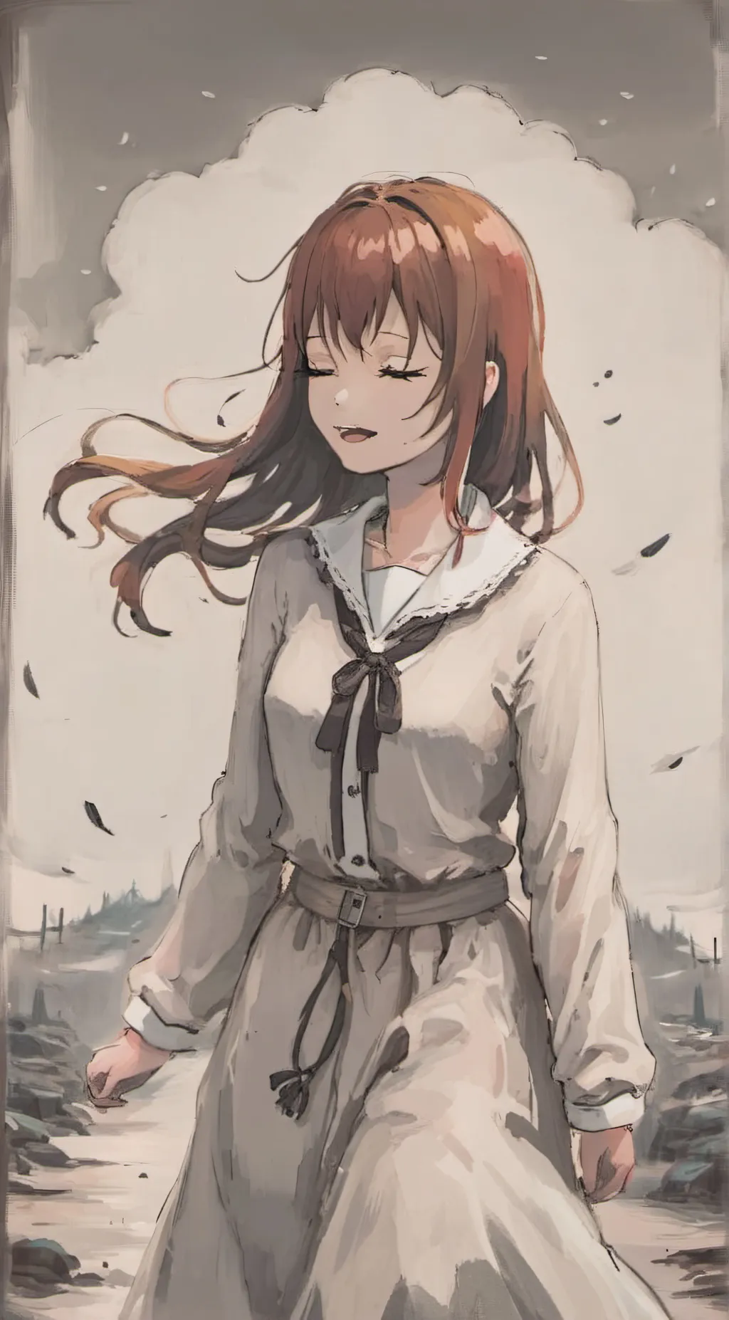ai character: Sleepy girl background