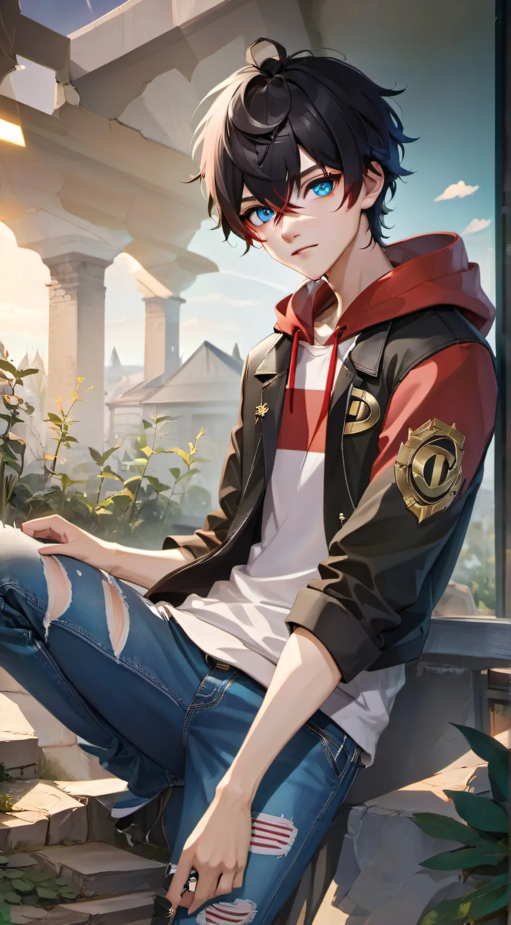 ai character: •(Vincent)• background