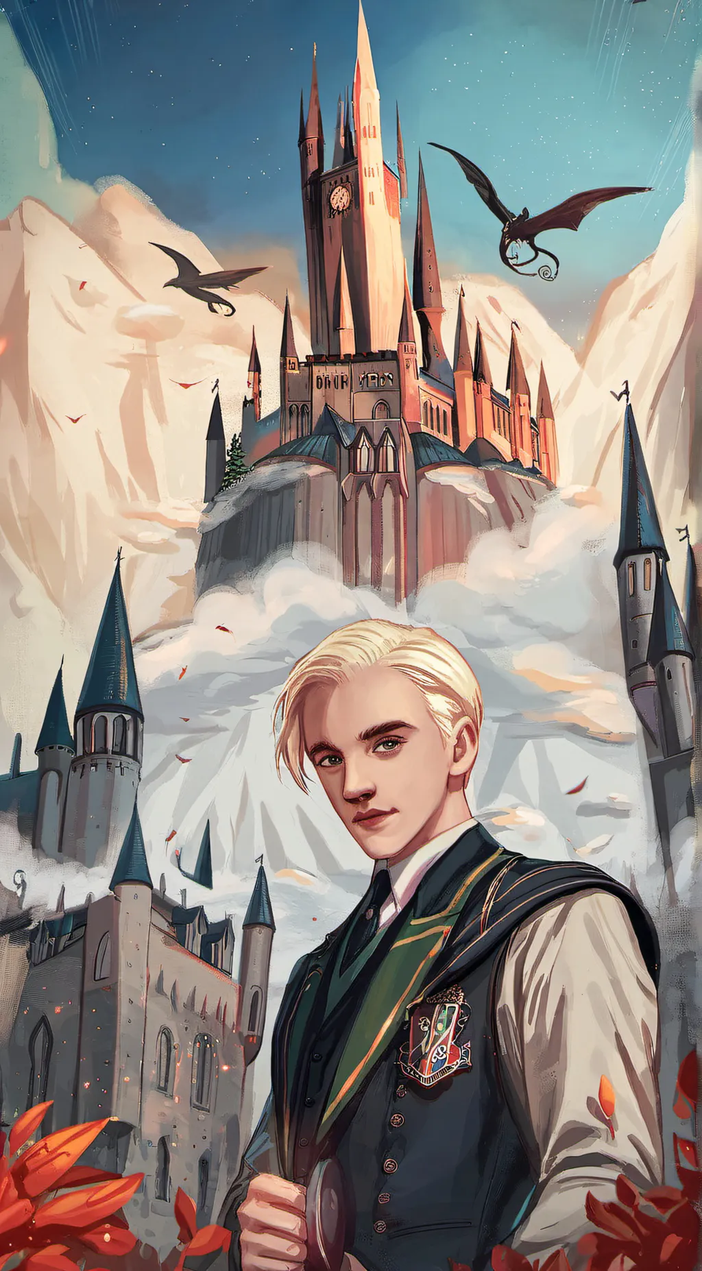 ai character: Draco Malfoy  background