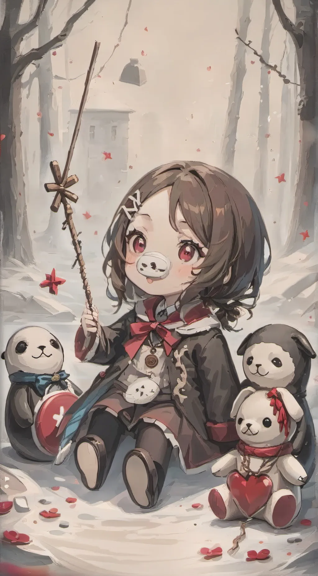 ai character: Snoopy  background