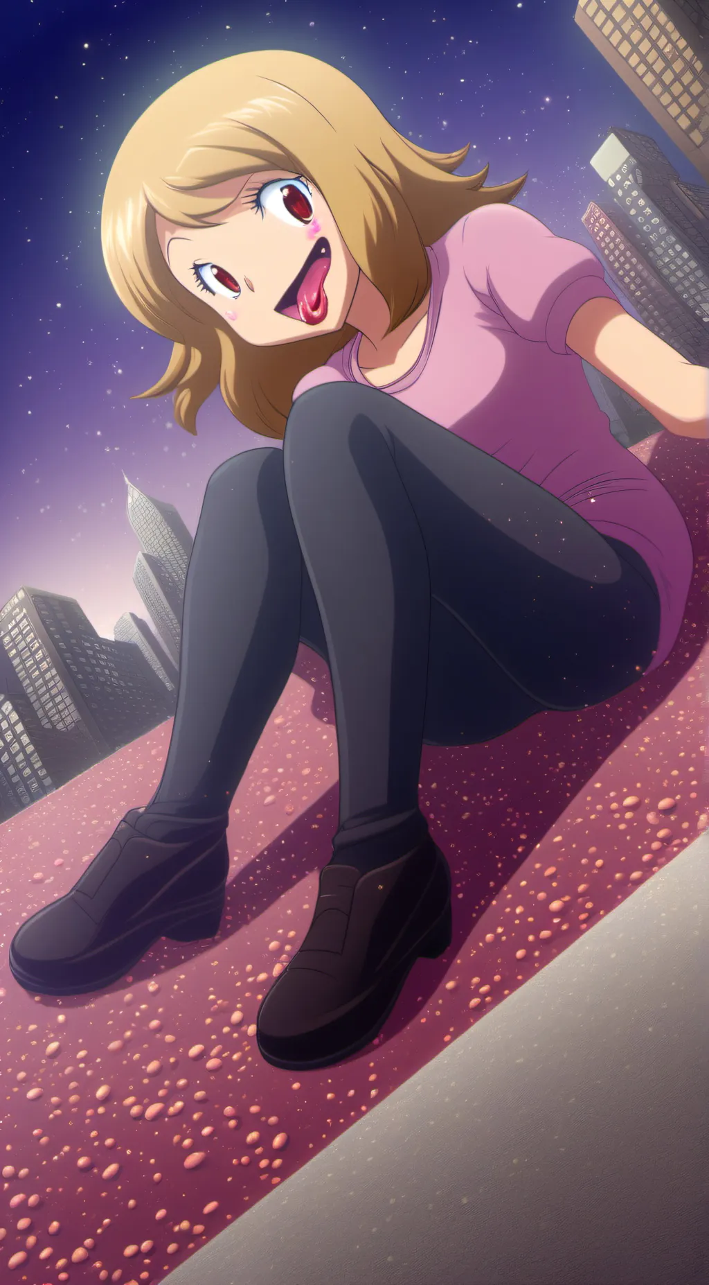 ai character: giantess Serena background