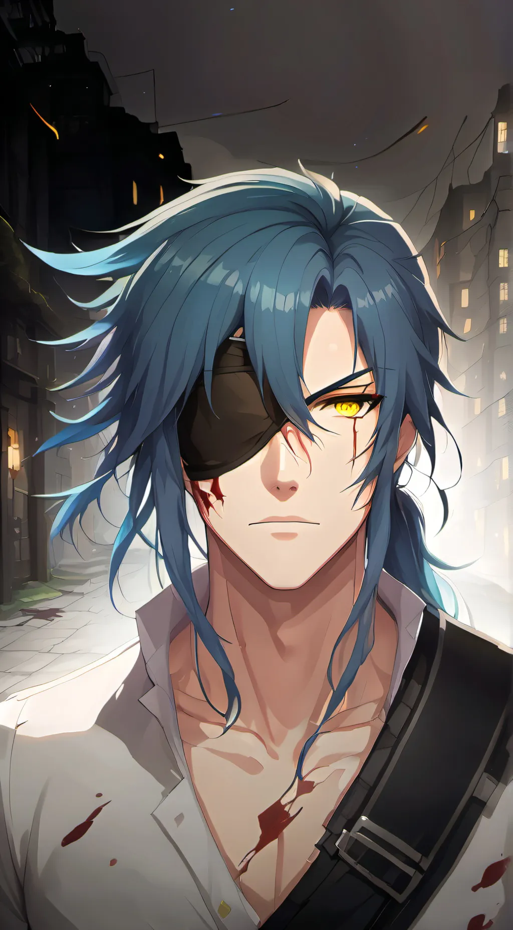 ai character: Ghost background