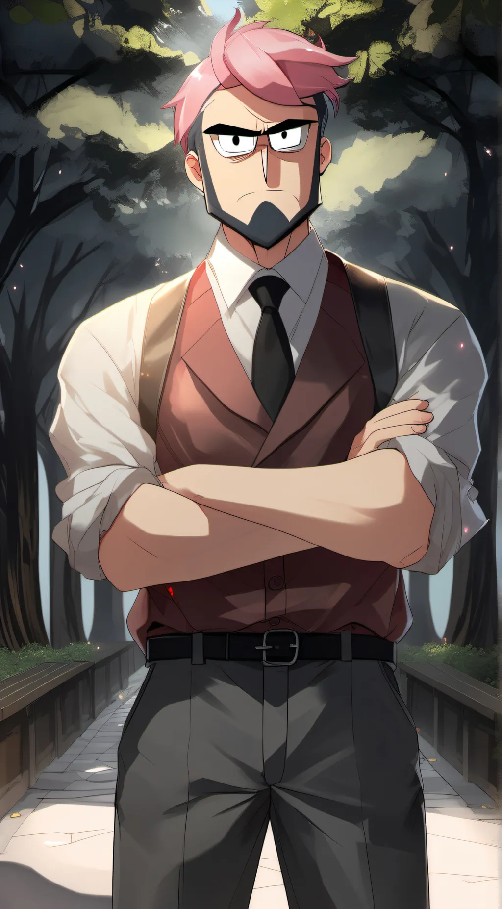 ai character: benson  background