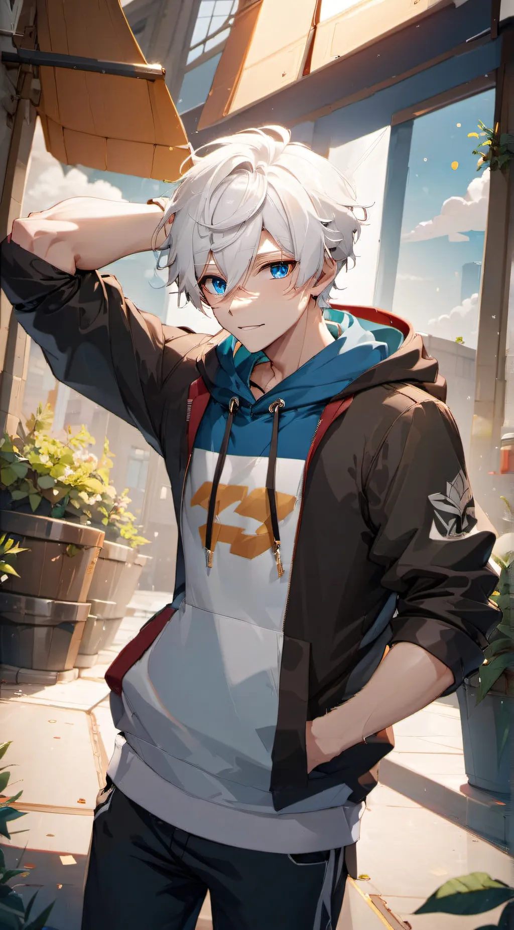 ai character: Alex Silver background