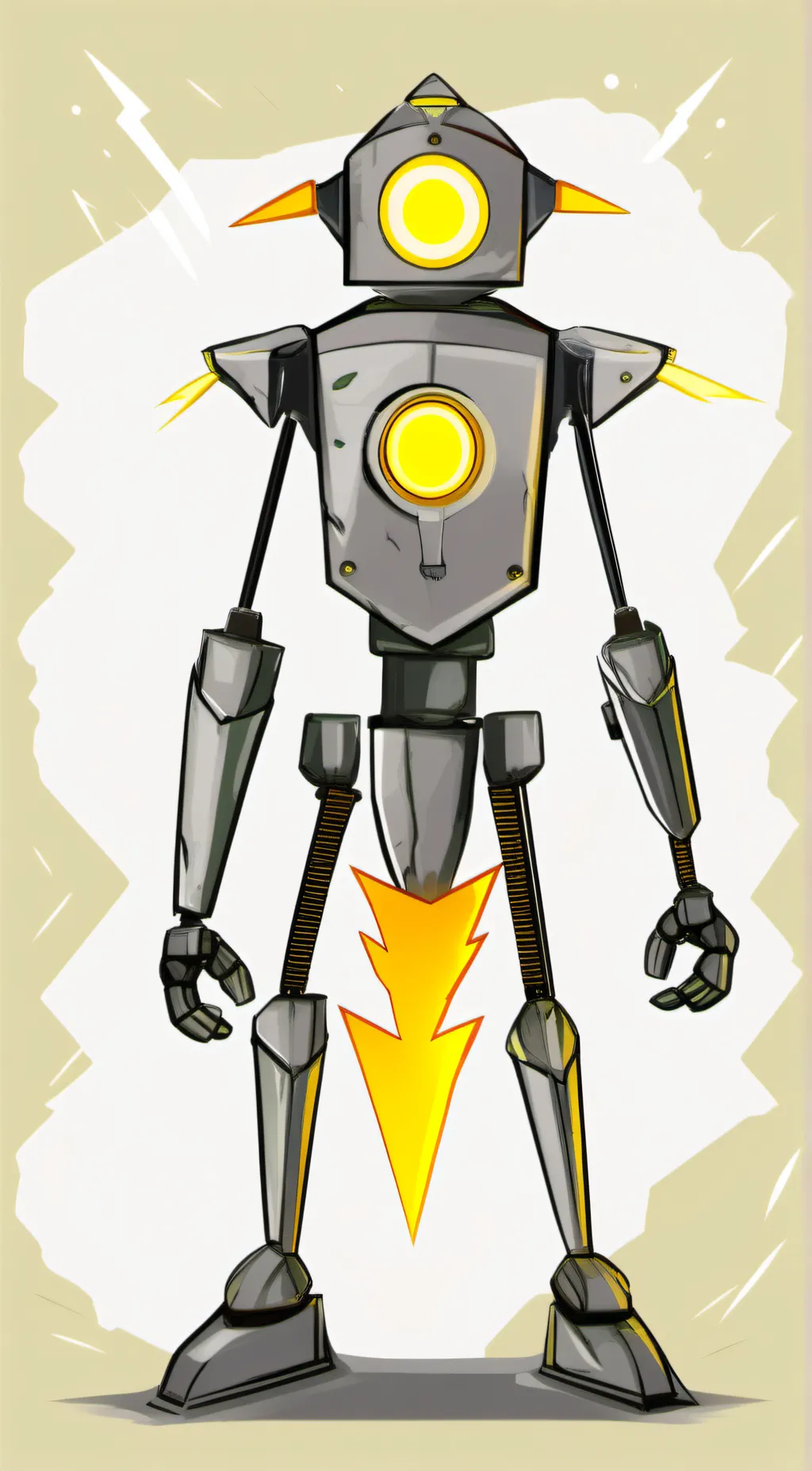 ai character: Lighting background
