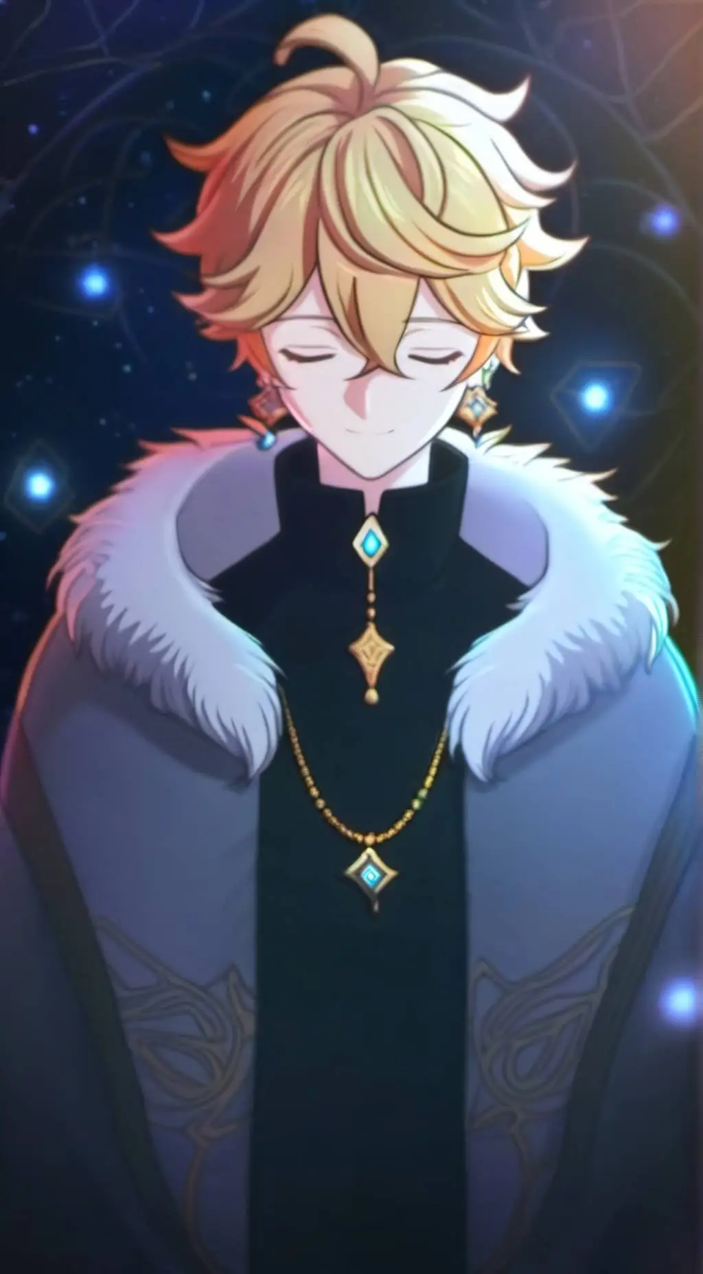 ai character: Fatui Aether  background